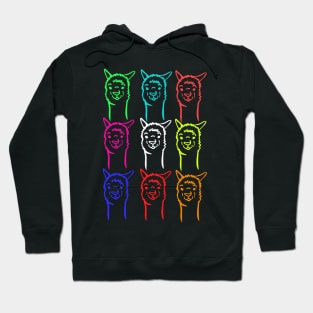 The colourful alpaca Hoodie